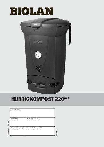 HURTIGKOMPOST 220eco - Biolan
