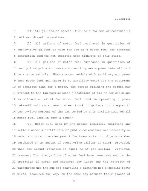 2013R1441 1 HB 2396 2 3 - West Virginia Legislature