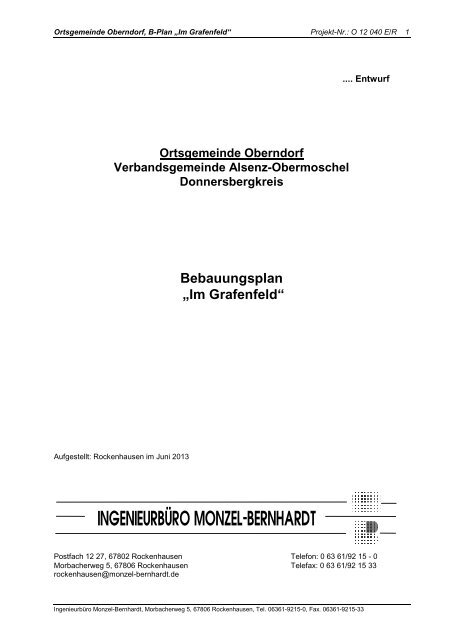 Im Grafenfeld - Verbandsgemeinde Alsenz-Obermoschel