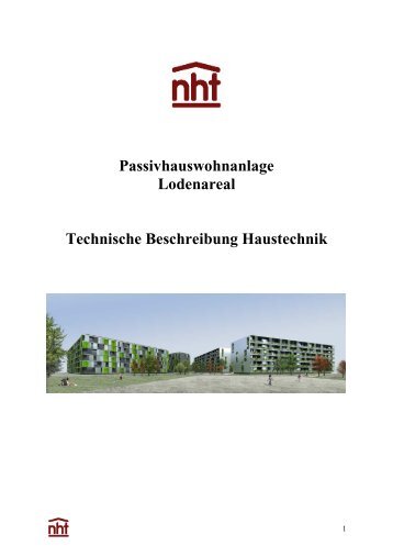 Beschreibung Haustechnik (PDF.940kb) - Neue Heimat Tirol