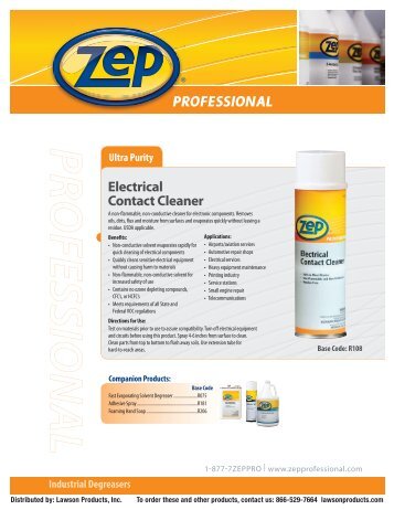 Electrical Contact Cleaner - Kent-Automotive.com