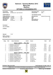 Sommerbiathlon Maria Alm - Sportunion Abtenau