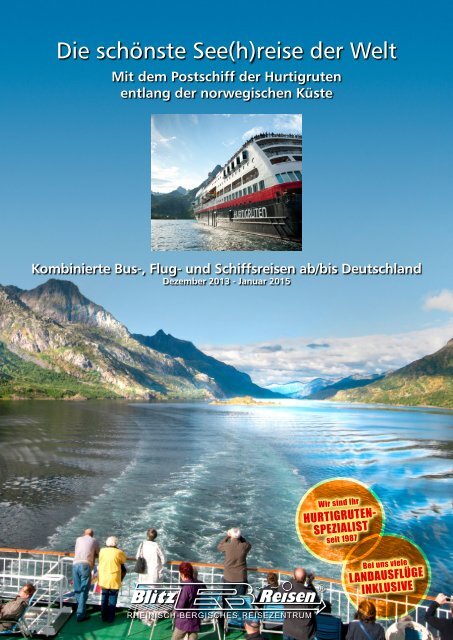 Der Hurtigruten-Katalog 2014 - Blitz-Reisen HomePage