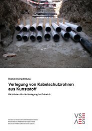 Verlegung von Kabelschutzrohren aus Kunststoff - HakaGerodur AG