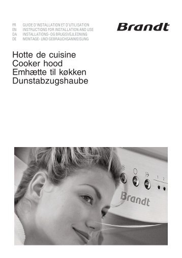 Hotte de cuisine Cooker hood Emhætte til køkken ... - Brandt