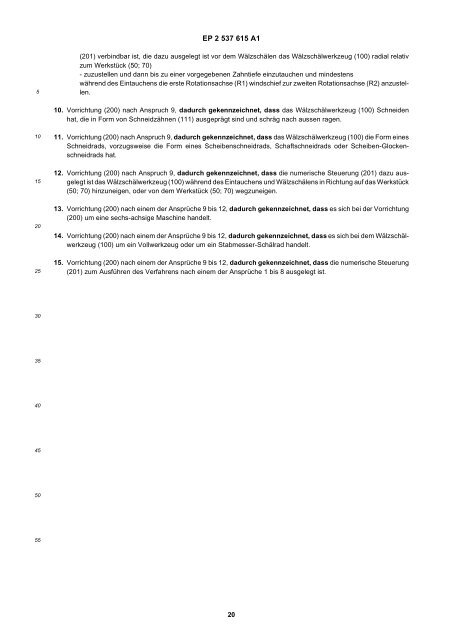 Robustes Verfahren zum Wälzschälen und ... - Patent data