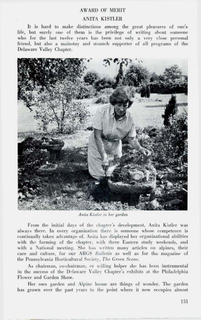 Bulletin - Fall 1976 - North American Rock Garden Society