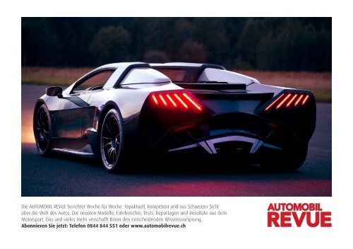 Preise und Leistungen 2013 - Automobil Revue