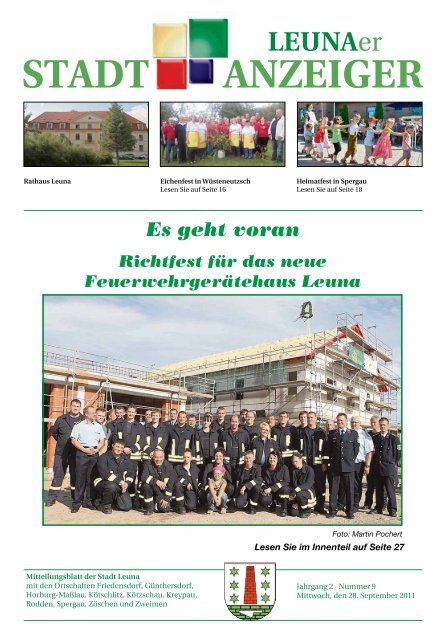 Leunaer Stadtanzeiger - Ausgabe 09/11 - Stadt Leuna