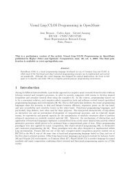 Visual Lisp/CLOS Programming in OpenMusic