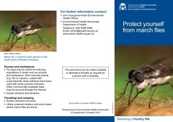 Protect Yourself from March Flies (PDF 235 KB)