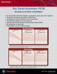 Ray Traced Anisotropic PSTM