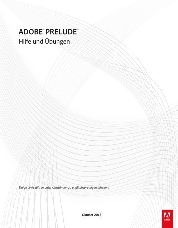 Prelude CC-Handbuch (PDF) - Adobe