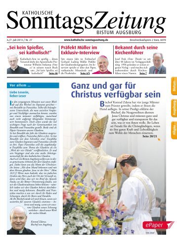 ganz und gar für Christus verfügbar sein