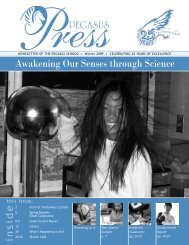 Awakening Our Senses through Science - The Pegasus School