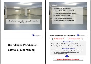 Grundlagen Parkbauten Lastfälle, Einordnung - Georg-Simon-Ohm ...