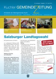 Ausgabe 2 - 22.April 2013 - Gemeinde Kuchl