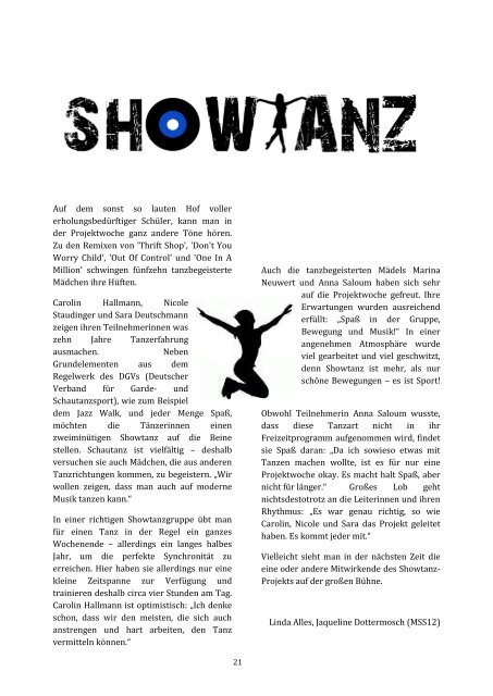Die Projekttagezeitung 2013 - LiHi.info