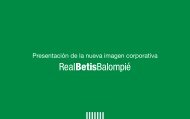 Presentación de la nueva imagen corporativa - Betisweb