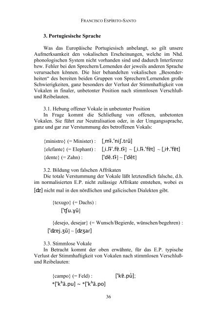 Phonetisch-phonologische analyse deutscher und portugiesischer ...
