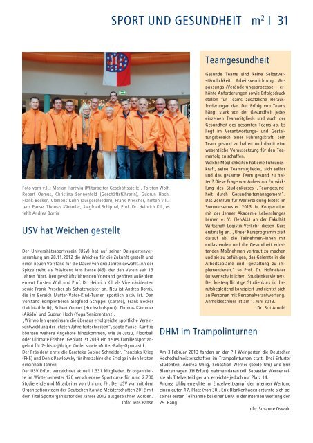 Quadratmeter : Semesterzeitung der FH Erfurt