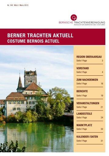 BERNER TRACHTEN AKTUELL - Bernische Trachtenvereinigung