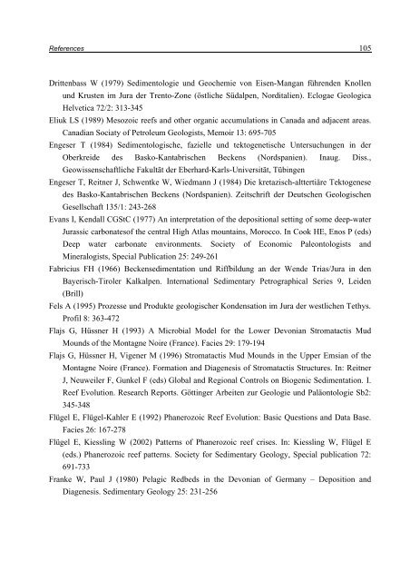 Porifera-microbialites of the Lower Liassic (Northern Calcareous ...