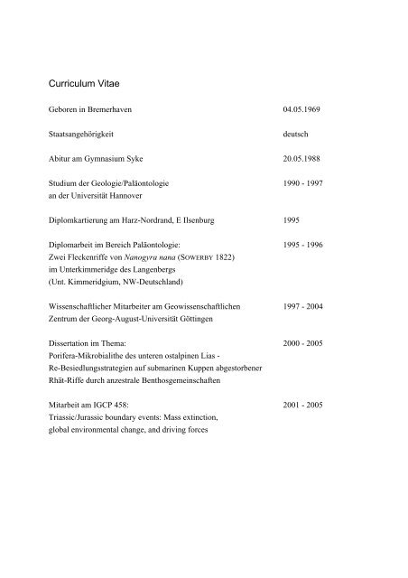 Porifera-microbialites of the Lower Liassic (Northern Calcareous ...