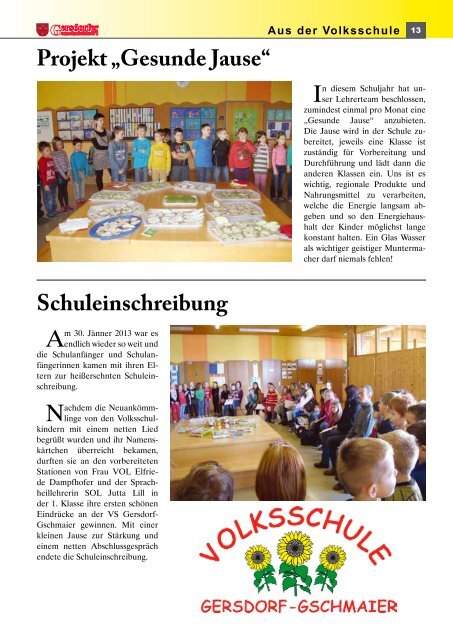 ersdorfer Ausgabe 15 - Gemeinde Gersdorf an der Feistritz