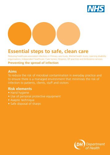 Preventing the spread of infection - NHS Kirklees