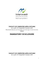 mandatory disclosure - Marwadi Education Foundation Group of ...