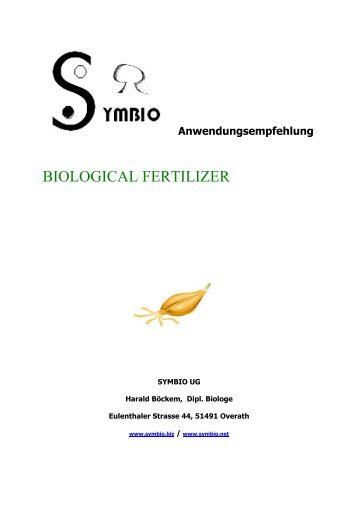 SymBIO User Guide -Deutsch- zum Ausdrucken - SYMBIO.BIZ