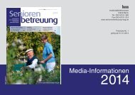 Mediadaten 2014 von Seniorenbetreuung (PDF)