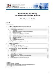 Richtlinie zur Erstellung wissenschaftlicher Arbeiten - Staatliche ...