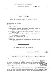 Signatures to Petitions Act - Laws Online Government of Antigua ...