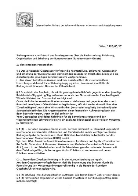 download - Österreichischer Verband der KulturvermittlerInnen im ...