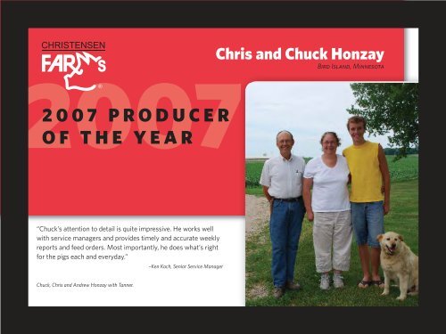 award-winning producers - Christensen Farms