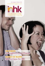 Außergewöhnliche Frauen Männertipps für HK! - inHK Magazin