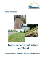 Leistungsverzeichnis-Bausteine - Projekt SandAchse
