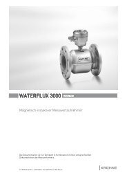 WATERFLUX 3000 - Krohne