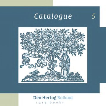 Catalogus nr 5.indd - Den Hertog Bolland Rare Books