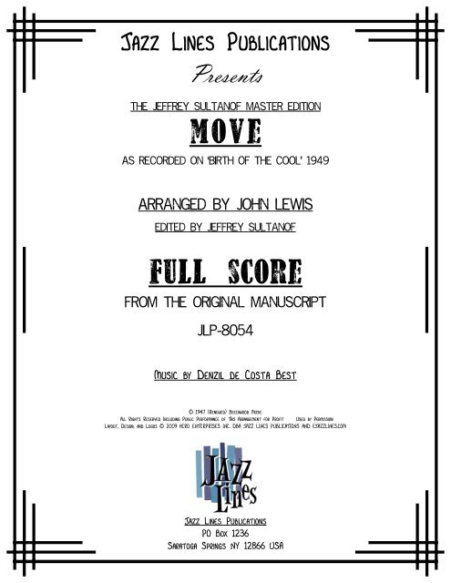 Move - JLP-8054 - Score.mus - Ejazzlines.com