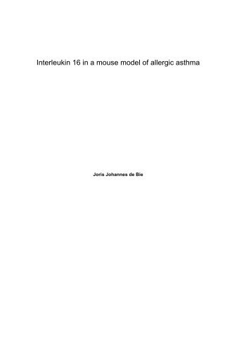 Interleukin 16 in a mouse model of allergic asthma - Exordio