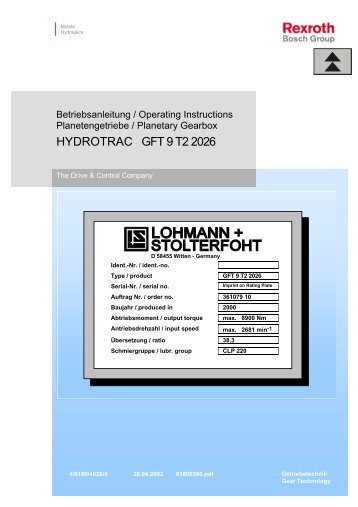 HYDROTRAC GFT 9 T2 2026 - Free