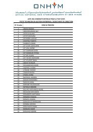 Liste des candidats Techniciens Gestion des entreprises secrétariat ...