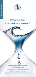 Was tun bei Harninkontinenz? - Deutsche Gesellschaft für Urologie