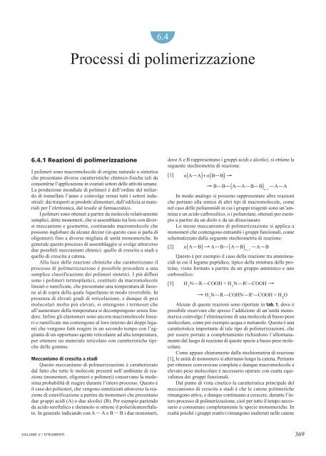Processi di polimerizzazione - Treccani