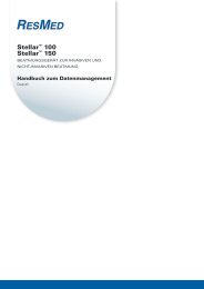 Stellar™ 100 Stellar™ 150 - ResMed