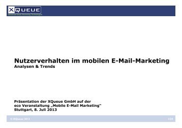 Nutzerverhalten im mobilen E-Mail-Marketing - Kompetenzgruppe ...