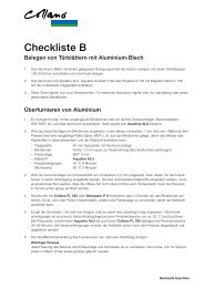 Checkliste B - Collano